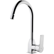 FSM Kare Perla Mix Mutfak Eviye Bataryası Oynar Perlatörlü Krom-Pirinç