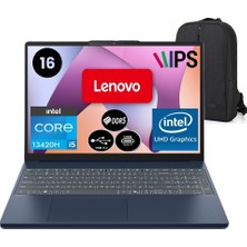 Lenovo Ideapad Slim 3 I5-13420H 8g 512G SSD 16' Fhd+ 1920X1200 Freedos Cosmic Blue 83K2001RTR + Istanbul Arena Çanta