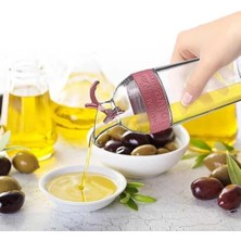 Uslucan Alışveriş Cam Yağdanlık Fresh Ölçülü Yağ Şişesi Yağdanlık