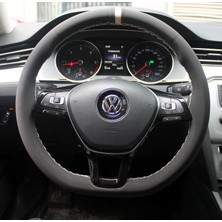 PINUKS Direksiyon Kılıfı Dikmeli Alcantra Yüzük Bej Ip Adet  PİNUKS-FXD-377