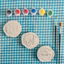 Magnat Islami Magnet 3 Mescitli Boyama Seti Kabe Mescidi Aksa Mescidi Nebi Öğrenciler Için Umre Hediyesi