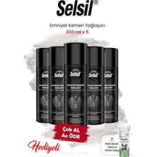 Selsil 5 Adet Emniyet Kemeri Yağlayıcı 200 ml ve Rosıe