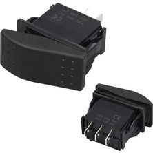 Uravas Store Powermaster Sembolsüz Işıksız 3 Pinli On-Off 12-24V Marin Switch