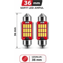 Duolight 36MM C5W Sofit LED Ampul, Beyaz, Canbus Arıza Lambası Yakmaz, Plaka ve Tavan Lambası Için, 2 Adet