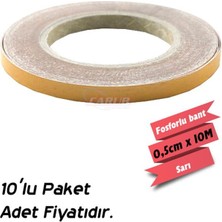 PINUKS Fosfor Bant 0,5CMX10M Sarı Adet