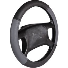 PINUKS Direksiyon Kılıfı Poşetli Geçme 38CM Poşetli Geçme Gri-Siyah Adet