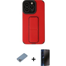 BUTİMAR'S iPhone 13 Pro Max Çekirdek Yansıma - Siyah 3D Antistatik Hayalet Cam Ekran Koruyucu + Gökkuşağı Shine Kamera Lens Koruma Cam