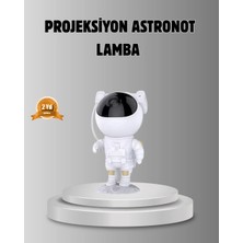 Kayıtel Teknolajık Astronot Galaksi Projeksiyon Lambası Bluetooth Bağlantılı ve Uzaktan Kontrollü Ser�