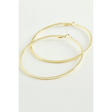 Ronanna Metal Halka Küpe 6 cm