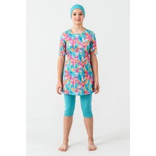 Rozamay Perıdot Likralı Kısa Kollu Tesettür Mayo 3902