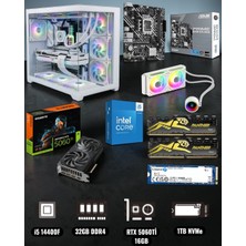 Symoon I5 14400F 32GB Ram 1tb Nvme Rtx 5060Tİ 16GB Ekran Kartlı Gameload Onxy Akvaryum Kasalı Gaming Pc