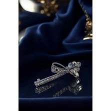 RALBAX Gardenia El Yapımı Kristal Saç Tokası – Düğün Nişan Davet Mezuniyet Hediye Zarif Kadın Aksesuarı