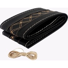 PINUKS Direksiyon Kılıfı Dikmeli Pedsiz 48CM Çember Nakışlı Bej  D307 Adet  PİNUKS-TC15-121101