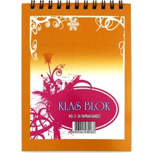 Kitabevimden Klas Bloknot Spiralli Kareli No:3 36 Yp (24 Lü Paket)