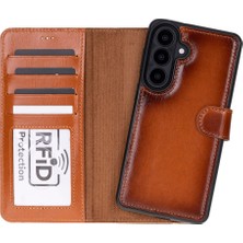 PLM Samsung Galaxy S26 Uyumlu Manyetik Hakiki Deri Cüzdan Kılıf ,cüzdan Taşımaya Son, Kredi Kart Yuvalı, Rfıd Güvenlik