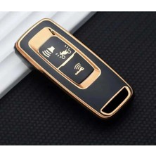 Gma Keys Honda Pcx 2021-2022-2023-2024-2025 Yılı Model Nano Anahtar Kılıfı Siyah Gold Renk / Forza Için Uymaz