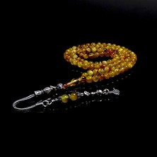 Tesbih Rüyası Yuvarlak Model Damla Kehribarı Namaz Tesbihi