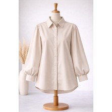 Nirva Butik Balon Kol Gömlek