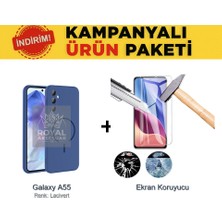 Techno Guru Samsung Galaxy A55 Magsafe Kılıf ve Ekran Koruyucu Içerikli Ekonomik Paket