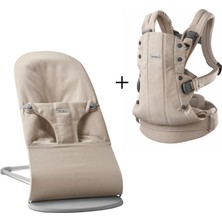 Babybjörn 2’li Set Bliss Ana Kucağı & Kanguru Harmony Woven Melange Light Beige
