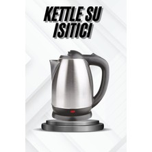Maxdora Kettle Su Isıtıcı C F Priz Uyumlu 220 - 240 V Paslanmaz Çelik Kablolu - MX002U-7JQS07
