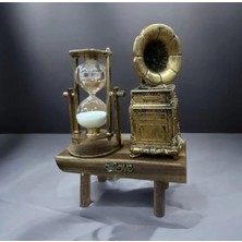 Gramofon Biblolu Kum Saati