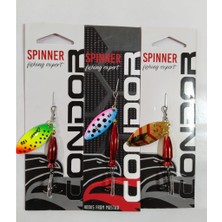 Condor Mepps Döner Kaşık ( Sudak - Somon - Alabalık - Turna - ) 3 Adet 12 gr - Color 13