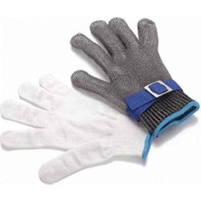 Kasap Eldiveni Kesilmez Çelik Eldiven Paslanmaz Metal Tel Hasır Örgü Kesim Güvenliği L