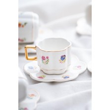 Acar Dahlia 6'lı Kahve Fincan Takımı MXG-06045