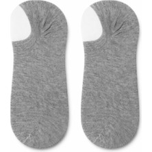 QUALITY WALKING Unisex Pamuklu Dikişsiz Sneaker Çorap Silikon Topuklu Çıkmayan Kayma Yapmayan