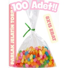 Yorulmaz Ambalaj 👉 8X15 Şeffaf Jelatin Torba – Kurabiye & Şeker Için Şık, Hijyenik Paketleme 100' Lü Paket