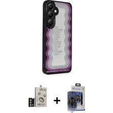 Galaxy S24 Odak Klasik Serisi - Siyah Vanessa Magic Cam + Gold Bilvis Titan Kamera Lens