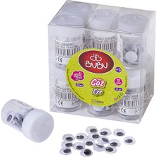 Kitabevimden Bu-Bu Oynar Göz Siyah 12 mm 8 Gram (12 Tüp)