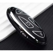 Gma Keys Hyundai Yeni Tucson Ioniq Kona 5 Buton Nano Anahtar Kılıfı Siyah Gümüş Renk