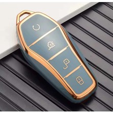 Gma Keys Byd Atto 3 ve Seal U Smart Nano Anahtar Koruma Kılıfı Gri Gold Renk
