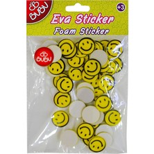 Kitabevimden Bu-Bu Eva Sticker Gülen Yüz Küçük 12 Li Pvc BUBU-STS029