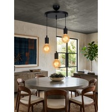 Hak Dekor Zuzu Retro3 Lü Sarkıt Avize