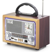 Aydogan's Bluetooth Nostaljik Hoparlör Fm Retro Saatli 20 x 10.2 x 14.5 cm NS8890BT