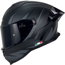 Sway Sw 867 Asphalt Kapalı Motosiklet Kaskı Mat Siyah