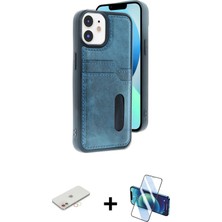 Cepte Toptan iPhone 11 Yörünge Işık Serisi - Siyah 3D Antistatik Cam Ekran Koruyucu + Yeşil Renkli Kamera Lens Koruma Cam