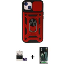 BUTİMAR'S iPhone 15 Ahenk Klasik - Şeffaf 360 Full Body Arka Koruyucu + Sierra Blue Bilvis Titan Kamera Lens