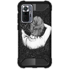 Egstech Xiaomi Redmi Note 10 Pro Kılıf Army Tank Full Koruma Antishock - Siyah Aşk