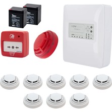 Dmtech FP9000L-2-8 Konvansiyonel Sistem Yangın Alarm Seti 8 Li