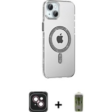 Cepte Toptan iPhone 14 Yörünge Koleksiyonu - Siyah Joko Magic 5d Hayalet Cam + Pembe Pvd Metal Kamera Lens