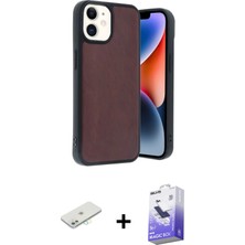 BUTİMAR'S iPhone 11 Kıvılcım Işık Serisi - Siyah Bilvis 5in1 5d Magic Hayalet Cam Ekran Koruyucu + Sarı Renkli Kamera Lens Koruma Cam