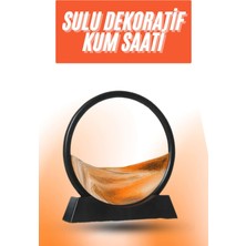 Maxdora 3D LED Işıklı Kum Saati Gece Lambası Hareketli Sulu Kum Saati Orta Boy - MX002U-7JQM90