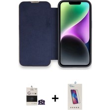 Cepte Toptan iPhone 14 Pro Max Siluet Minimal Serisi - Siyah Joko 5d Cam + Gümüş Bilvis Titan Kamera Lens