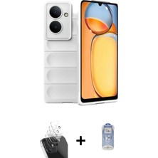 Redmi 13C Atlas Koleksiyonu - Siyah Joko Magic 5d Cam + Şeffaf Kamera Lens Koruma Cam