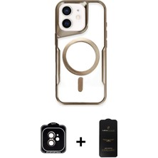BUTİMAR'S iPhone 11 Yadigar Klasik Özel Seri - Siyah 6d Antistatik Mat Seramik Hayalet Nano Ekran Koruyucu + Turuncu Pvd Metal Kamera Lens