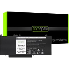 Notespare Dell ile Uyumlu Latitude 6MT4T, 79VRK, 7FR5J, 7V69Y, 8V5GX, F5WW5 Notebook Batarya Pil